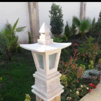 چراغ سنگی توپ صراحی سنگی