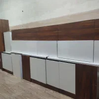 کابینت سفید گردویی