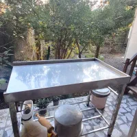 میز استیل نگیر شعله دار