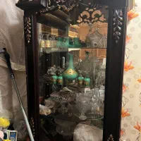 بوفه چوب گردو|بوفه، ویترین، کنسول|ایذه, |دیوار