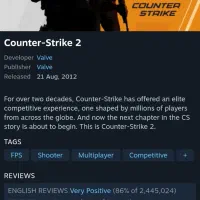 اکانت استیم cs2 prime ،پرایم کانتر