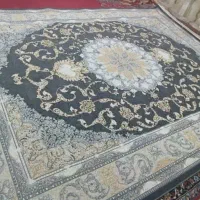 یک تخته فرش۱۲متر هزار شانه گلبرجسته طلاکوب دست دوم|فرش|تهران, افسریه شمالی|دیوار