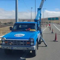 چرثقیل۲تن نیسانی  مجهز به سبدبالابر۱۰متری|خدمات حمل و نقل|اردبیل, |دیوار