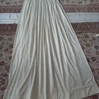 پرده ژرسه چروکی رنگ نباتی|پرده، رانر، رومیزی|تبریز, |دیوار