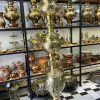 سماور ۸ لیتری برنجی گازی|سماور، چایساز، قهوهساز|ساری, |دیوار