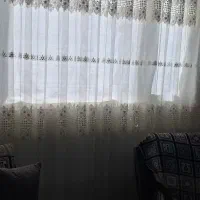 پرده تور تمیز در حد نو