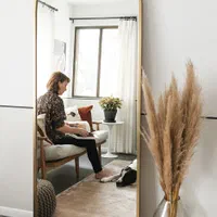 آینه قدی ساده، پنجره ای دفرمه با نورپردازی شهرآرا|آینه|دورود, |دیوار