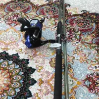 چوب وچرخ ماهیگیری حرفه ای سه تیکه 330سانت توپر