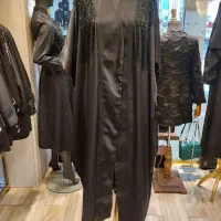 مانتو عبایی مجلسی ساتن (تک و عمده)