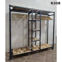 رگا‌ل لبا‌س ترکیب چوب و فلز