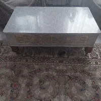 میز جلو مبل وسه عدد عسلی در  حد نو|مبلمان خانگی و میز عسلی|پاکدشت, |دیوار