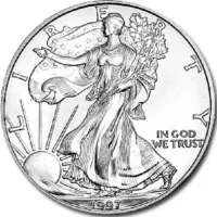 سکه یادبود آمریکایی سال ۱۹۹۷|کلکسیون سکه، تمبر، اسکناس|شیراز, خلیلی|دیوار