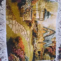 تابلوفرش دستباف کلک و ابریشم|تابلو فرش|اصفهان, آبشار|دیوار