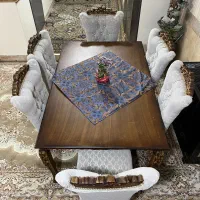 میز نهارخوری ۶ نفر چوبی|میز و صندلی غذاخوری|کرج, حصارک پایین|دیوار
