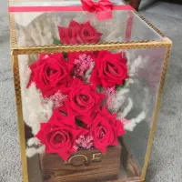 باکس گل شیشه ای ۶ شاخه|گل مصنوعی|تهران, نارمک|دیوار