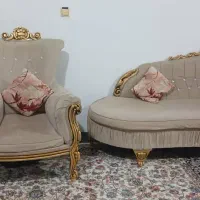 مبل هفت نفره  با میز بزرگ و۳ عدد عسلی