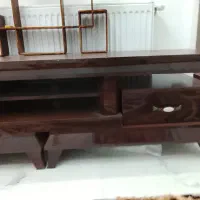 میز تلویزیون دوماه استفاده شدهه فقط|میز تلویزیون|اردبیل, |دیوار