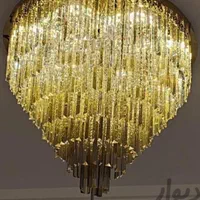 لوستر سقفی مدرن خطی SMDکریستالی LED قیمت مناسب|لوستر و چراغ آویز|رشت, کوی جام جم|دیوار