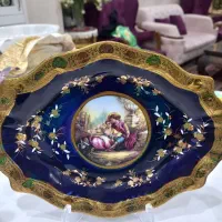 ست چینی سورمه‌ای لیلی مجنون|صنایع دستی و سایر لوازم تزئینی|ری, دیلمان|دیوار