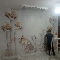 نصاب کاغذ دیواری|خدمات پیشه و مهارت|کازرون, |دیوار