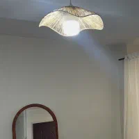 لوستر مدل دامنی رافیا|لوستر و چراغ آویز|فردیس, شهرک وحدت|دیوار