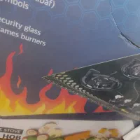 گاز شیشه ای زیبا و خوشگل مشکی جنس درجه یک باز