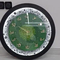 تابلو ساعت ظهور مزین به نام 12 امام|ساعت دیواری و تزئینی|قدس, شهر‌قدس|دیوار