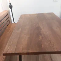 فروش میز نهار خوری.تمام چوب روستیک بلوط ۶نفره نو|میز و صندلی غذاخوری|تهران, سلسبیل جنوبی|دیوار