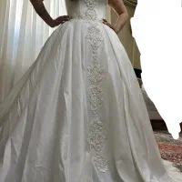 لباس عروس ساتن آمریکایی
