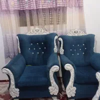 مبل رنگ آبی|مبلمان خانگی و میز عسلی|بوئین زهرا, |دیوار