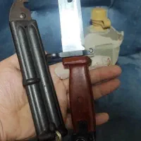 چاقو کاردسنگری سرنیزه طبیعتگردی قدیمی عتیقه سالم|کوهنوردی و کمپینگ|نکا, |دیوار
