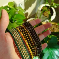 گردنبند دستبند میکرو مکرومه سنگ خاص