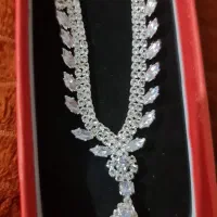 گردنبند و گوشواره دستبند استیل دخترونه