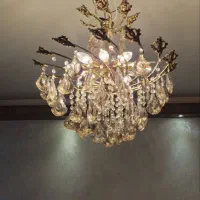 لوستر به همراه ساعت|لوستر و چراغ آویز|قزوین, |دیوار