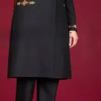 مانتو شلوار اداری رنگ مشکی ورنگ طوسی