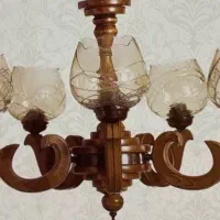 تولید و پخش لوستر چوبی سپیدار