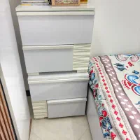 تخت دونفره به همراه تشک و پاتختی|تخت و سرویس خواب|کرمان, |دیوار