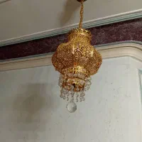 لوستر برنجی آب طلا شده|لوستر و چراغ آویز|اهواز, کیانپارس |دیوار