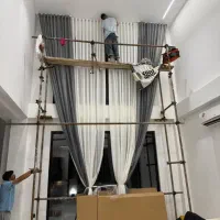 نصاب پرده حرفه ای نقاشی نصب لوستر قیمت شرافتمندانه