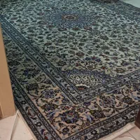 فرش دستباف کاشان ربانی کارکرده ۹ متری