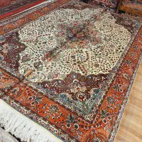 جفت قالی ۶متری دستباف کرم پیازی آذرشهر|فرش|تهران, اکباتان|دیوار