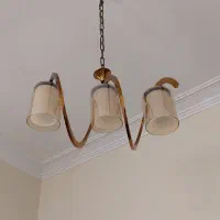 لوستر ۸ شاخه و ۳ شاخه برنجی در حد نو|لوستر و چراغ آویز|کرج, فاز ۱ مهرشهر|دیوار