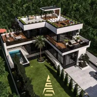 طراحی معماری ویلا داخلی نما محوطه سازی