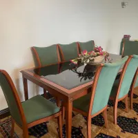 مبل ۹نفره+نهارخوری ۸ نفره+ ۴ عدد میز|مبلمان خانگی و میز عسلی|تهران, سعادت‌آباد|دیوار