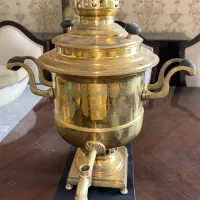 سماور روسی قدیمی روسی مهردار