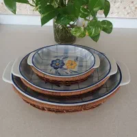 پارچ دیس گل پنبه ای انگاره آجیل خوری بوهمیا