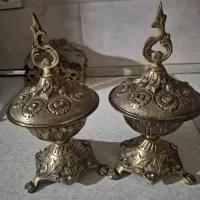 قندان برنجی سنگین وزن قدیمی