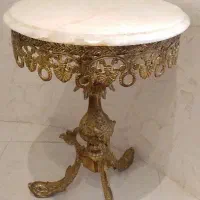 میز برنجی طرح پایه ماهی
