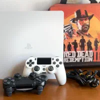 PS4 Slim 1TB باندل سفید دو دسته