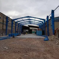 ساخت انواع سالن خرپایی اسکلت فلزی پوشش سقف سوله